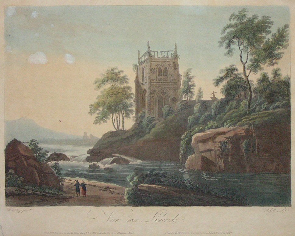 Aquatint - View near Limerick - 